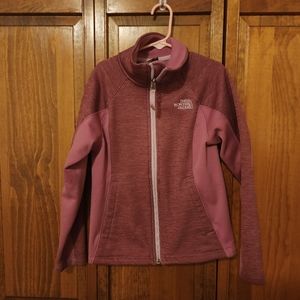 TNF girls zip sweatshirt sz 7-8